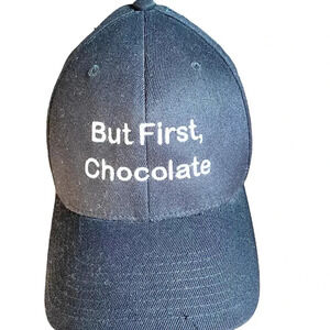 Lids Hat Cap But First Chocolate Breakthrough Champion Flexfit Unisex Adult L-XL